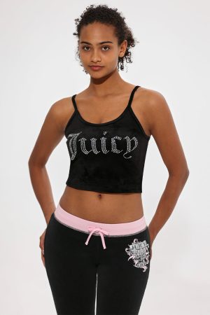 Big Bling Velour Tank Top