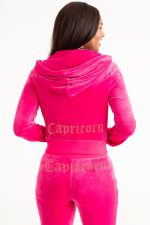 Capricorn Customizable Big Bling Velour Hoodie