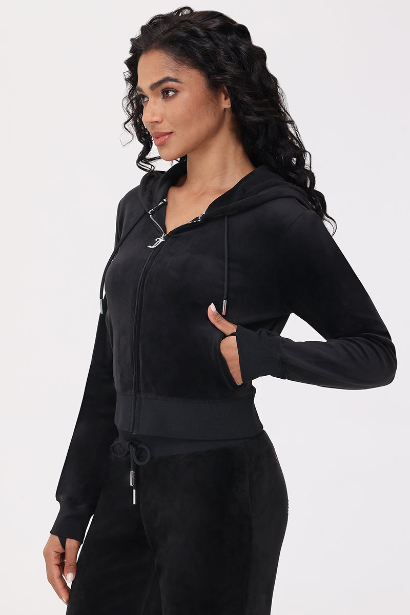 Ombre Big Bling Velour Hoodie - Image 3