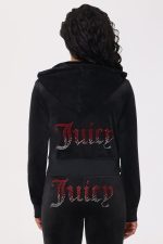 Ombre Big Bling Velour Hoodie