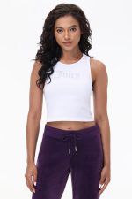 Small Bling High Neck Crop Tank