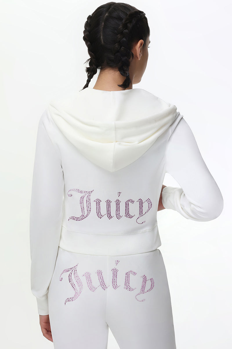 Technicolor Customizable Big Bling Velour Hoodie - Image 5