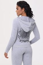 Heritage Graphic Cotton Velour Hoodie