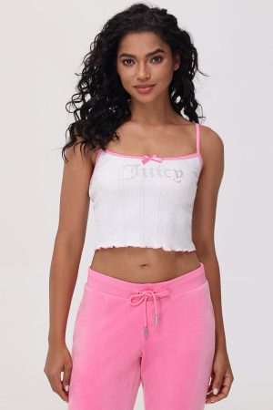 Cropped Pointelle Juicy Tank
