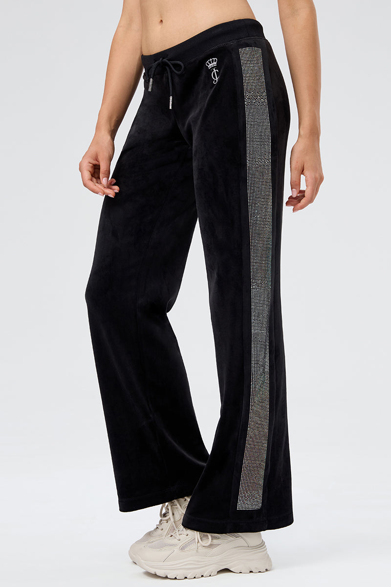 30th Birthday Side Ombre Bling Wide Leg Pants