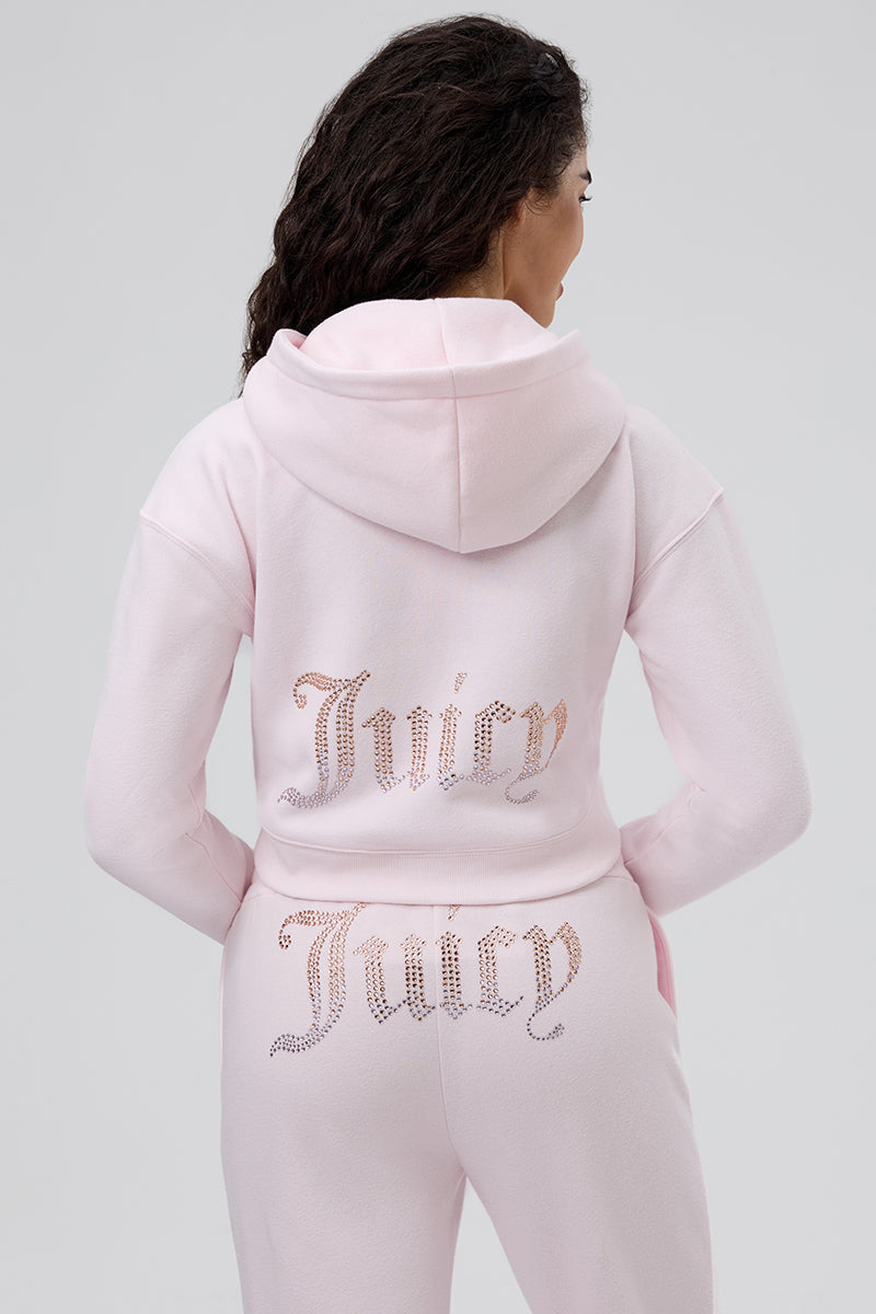 30th Birthday Ombre Fleece Cropped Hoodie