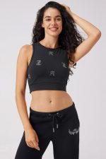 Angel Couture All Over Small Bling Crop Tank