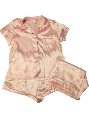 Juicy couture pink satin sleepware set—REJUICED