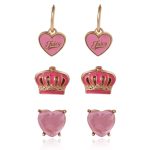 Kids 3-Pair Stylish Stud Earrings Set