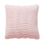Pleated Faux Fur Decorative Pillow