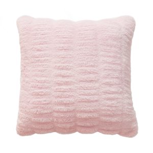 Pleated Faux Fur Decorative Pillow