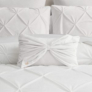 Velvet Bow Decorative Pillow