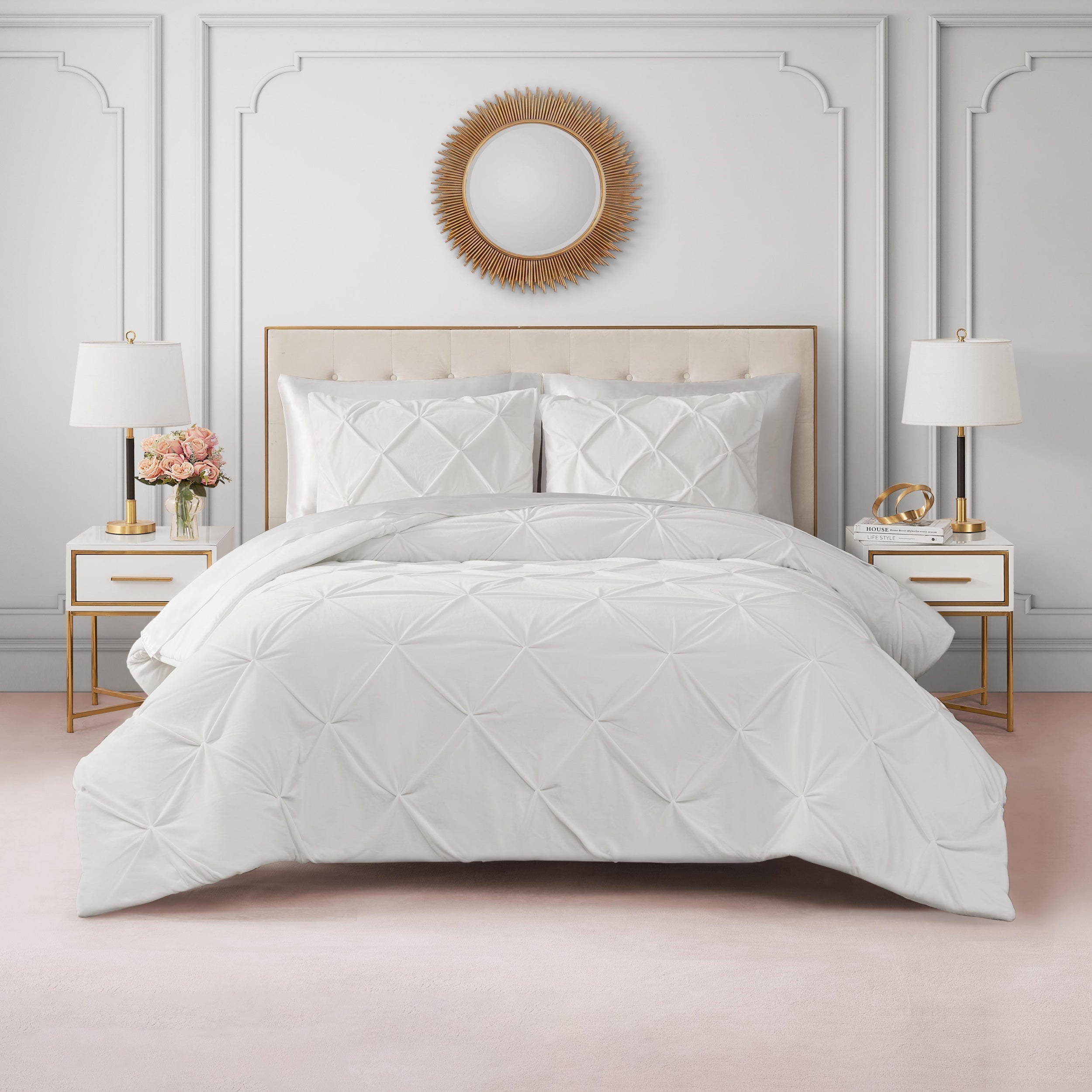 Kiss Pleat Micromink Comforter Set