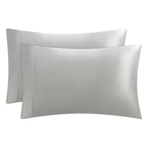 Solid Satin Pillow Case Set
