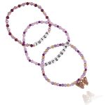 Kids Choose Juicy Superstar 3 Piece Stretch Beaded Bracelet Set