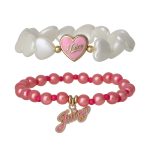 Kids Choose Juicy Heart Charm 2 Piece Bracelet Duo